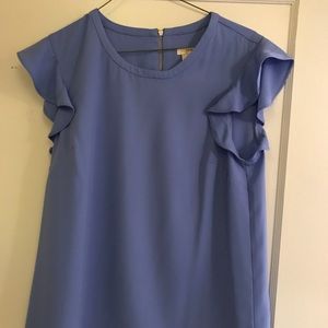JCrew blouse, ruffle sleeve